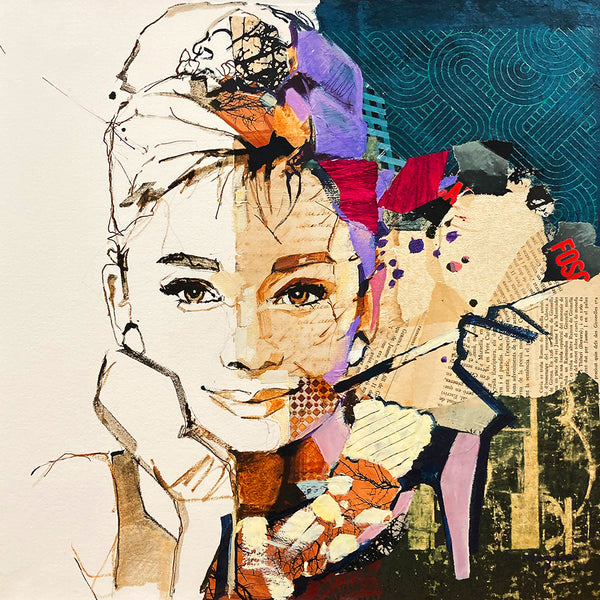 Audrey Hepburn Portrait (4), Collage