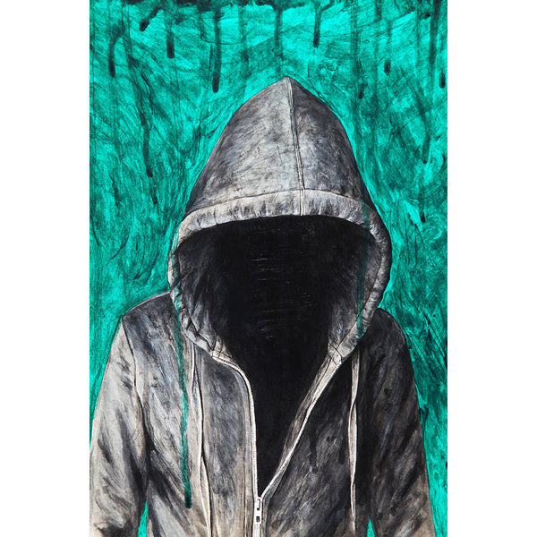 Anonymous Hoody Man, Painting