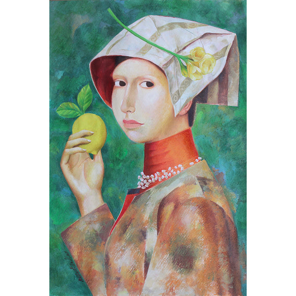 Portrait Woman with Lemon, Reproduction