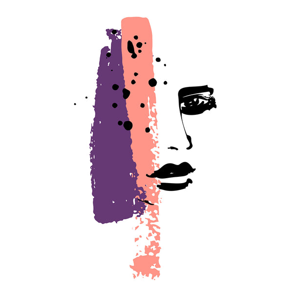 Abstract Woman's Face, Digital Art