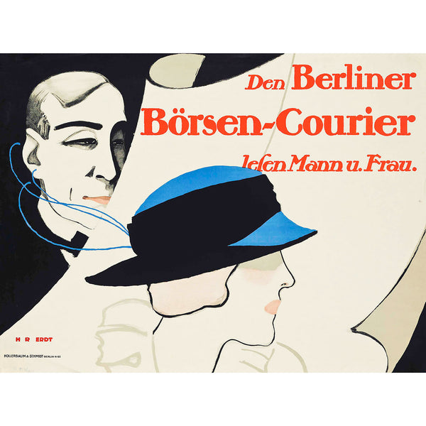 The Berlin Stock Exchange Courier, Vintage Poster