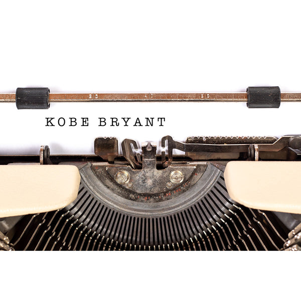 Kobe Bryant, Typography Poster
