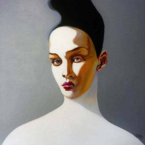 Bun-Do Woman Portrait, Contemporary Art