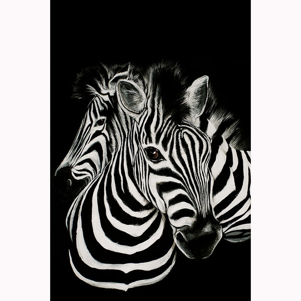 Black/White Zebras, Painting