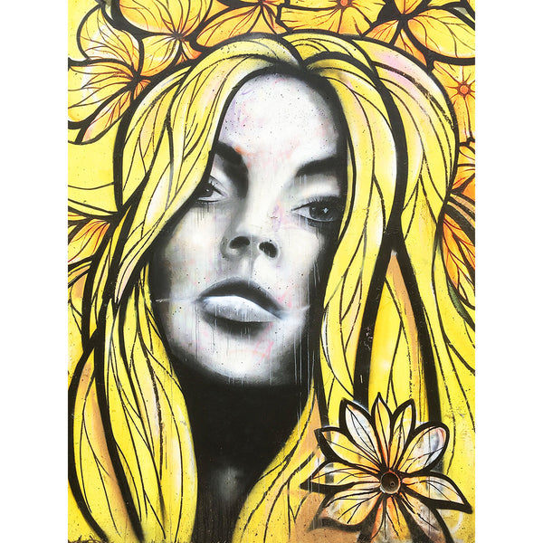 Girl With Yellow Hair, Graffiti