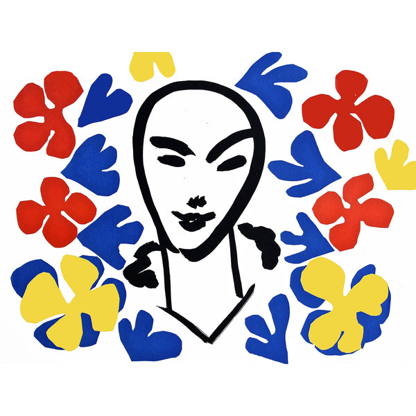 Cut Offs Face Matisse Inspired, Digital Art