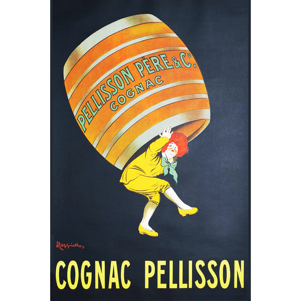 Cognac Pellisson, Vintage Advertising Poster