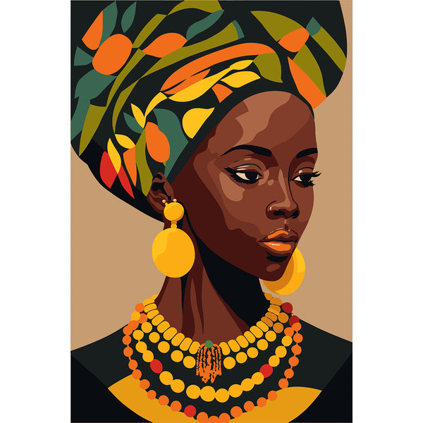 Portrait Black Woman (2), Digital Art