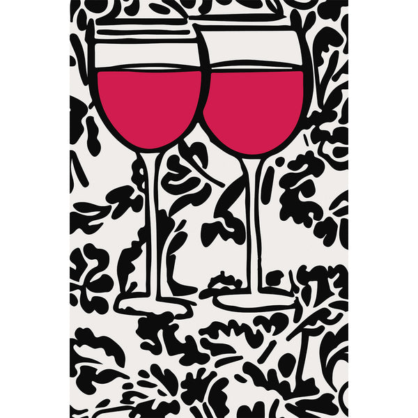Wine Glasses, Sketch Digital Art