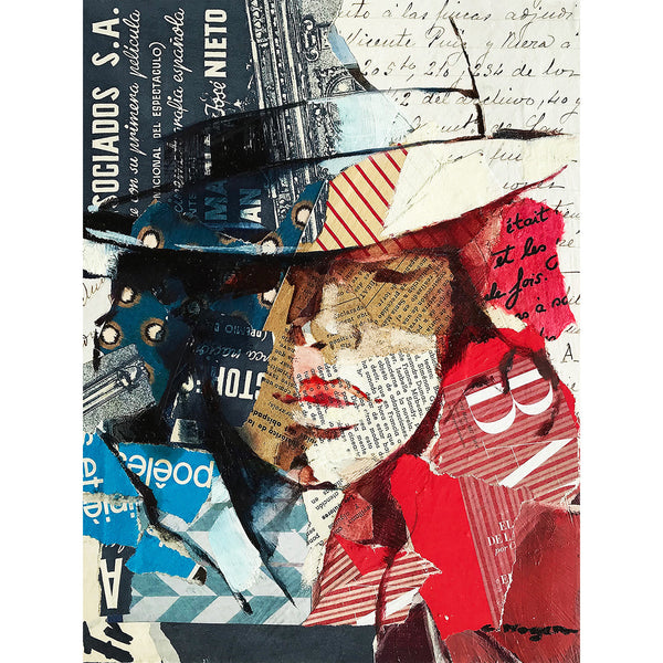 Noia amb barret, Collage