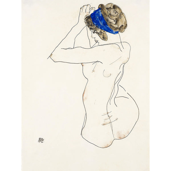 Seated Female Nude with Blue, Reproduction