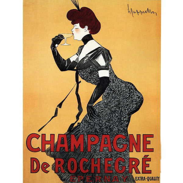 Champagne de Rochegré, Vintage Advertising Poster
