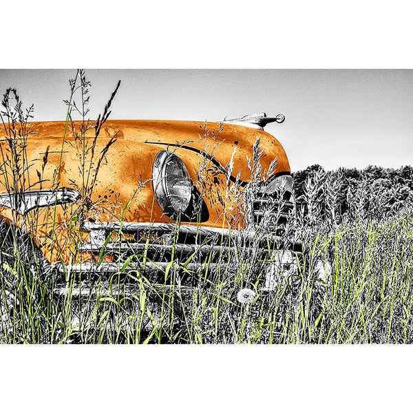 Retro Yellow Car, Photography