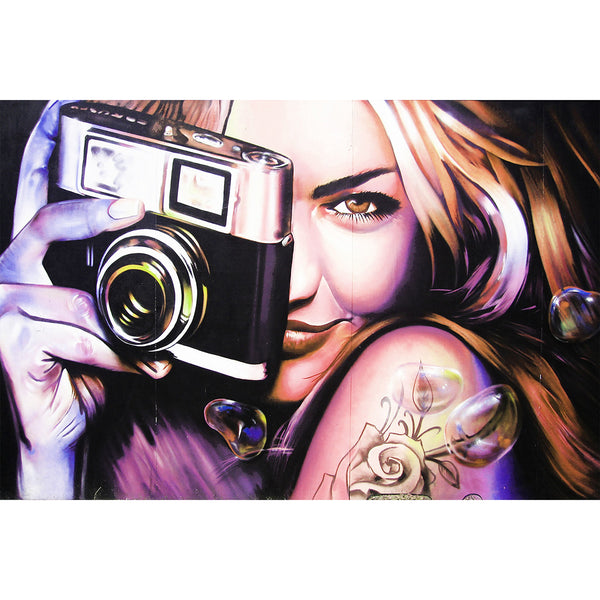 Girl with Camera, Graffiti