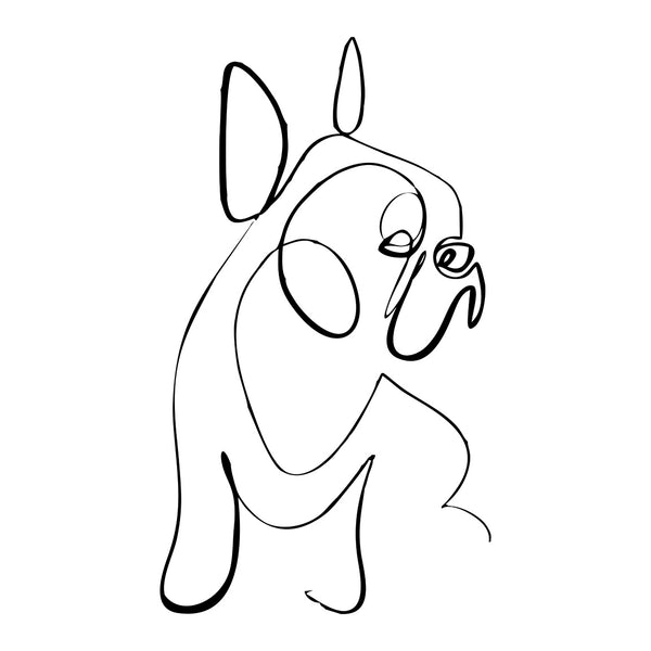 Dog, One Line Drawing