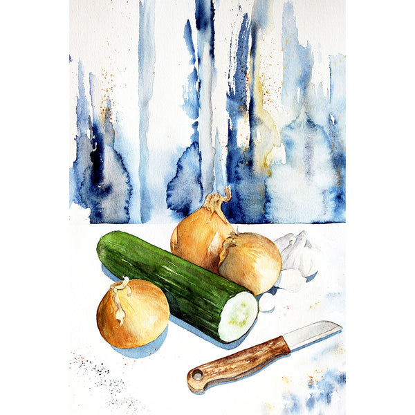 Vegetables, Watercolor Painting