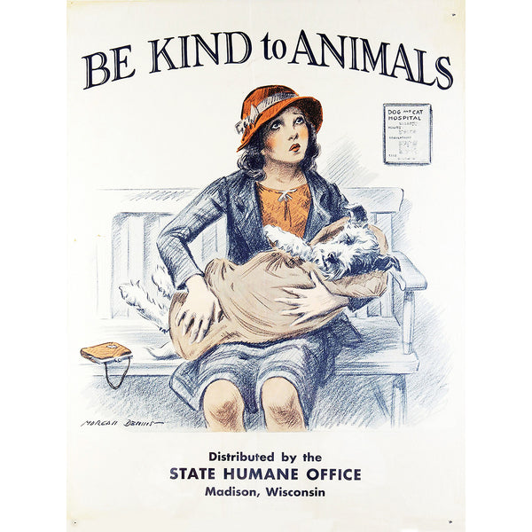 Be Kind To Animals, Vintage Poster