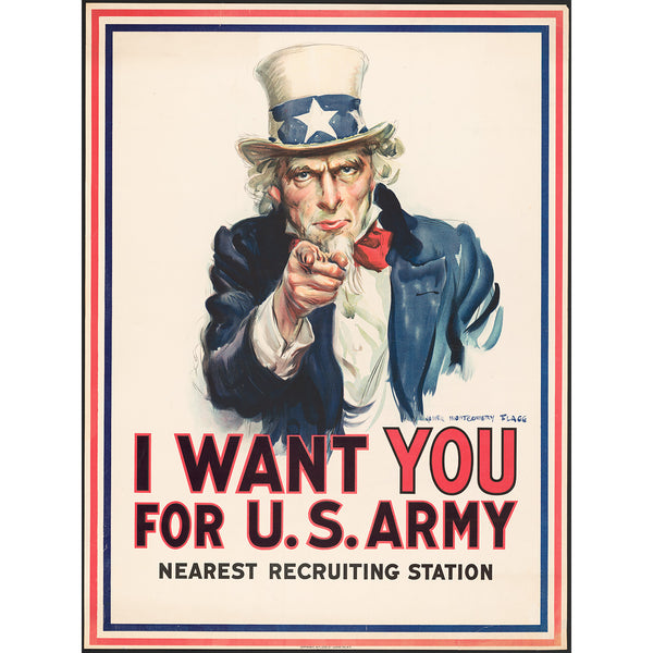 I Want You United States Army, Vintage Recruiting Poster
