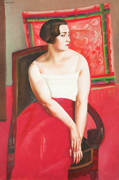 Woman Portrait in Red, Reproduction