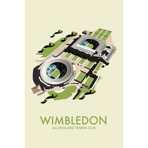 Vintage Wimbledon Tennis Poster
