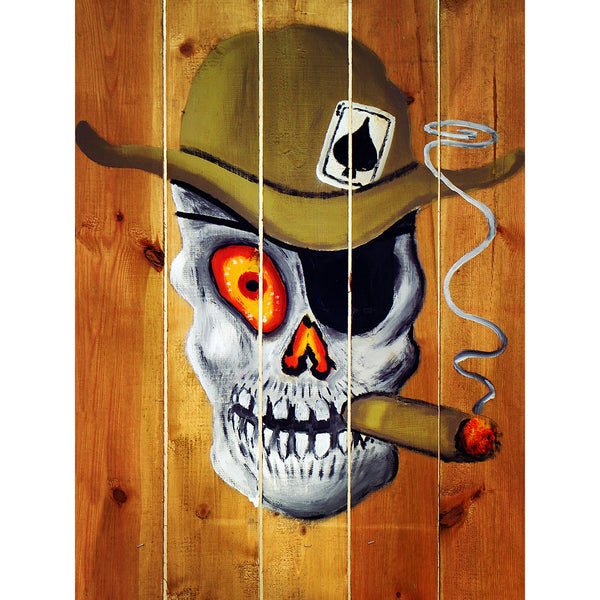 Smoking Skull,  Street Art