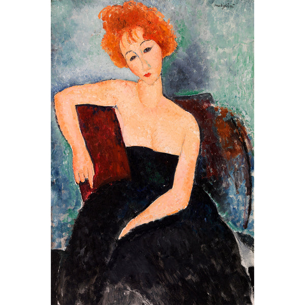 Redheaded Girl in Evening Dress, Reproduction