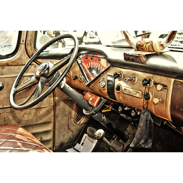 Steering Wheel, Retro Car