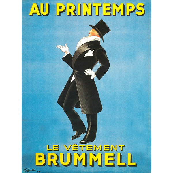 Au Printemps Brummell, Vintage Advertising Poster