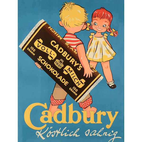 Cadbury Chocolate Vintage Poster