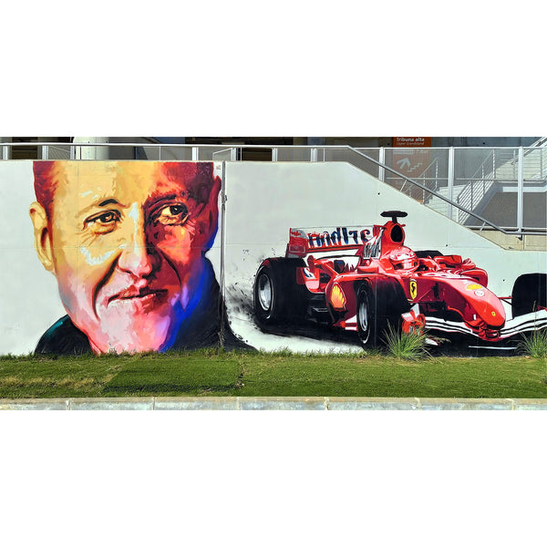 Michael Schumacher Formula 1, Graffiti in Circuit de Catalunya