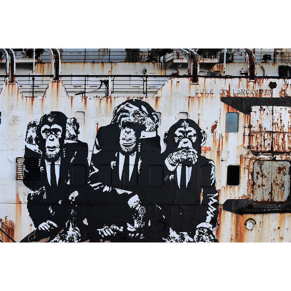 Three Wise Monkeys (not Banksy), Street Art