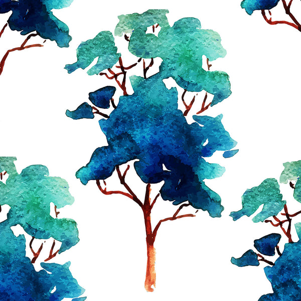 Watercolor Tree Pattern, Painting