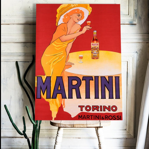 Martini Vermouth Torino, Vintage Advertising Poster