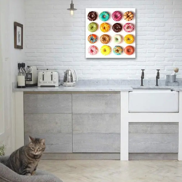 newARTmix Multi-Color Donuts Pattern, Food Photography newARTmix