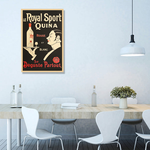Le Royal Sport Quina Rouge et Blanc (1920), Vintage Poster