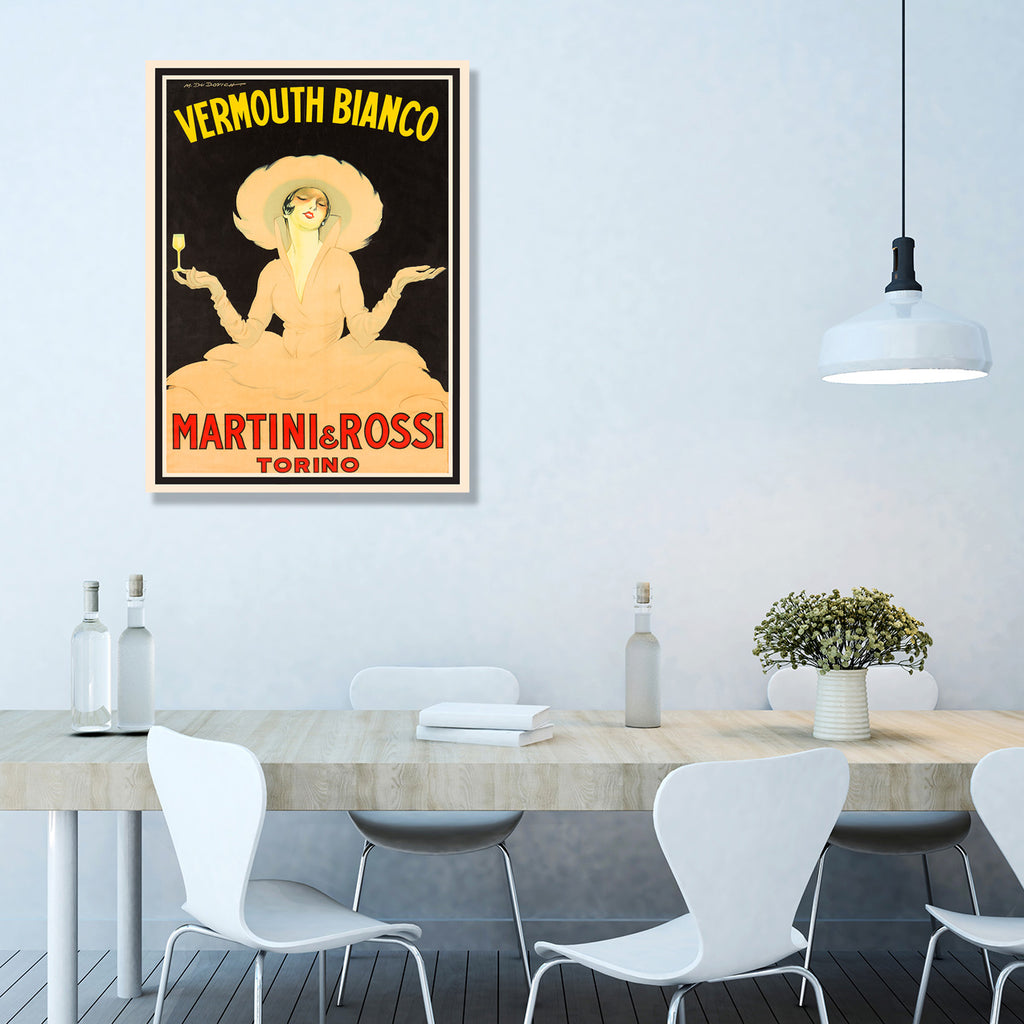 Vermouth Bianco Martini & Rossi Torino, Vintage Advertising Poster