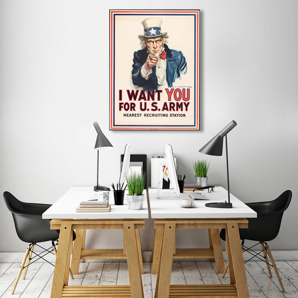I Want You United States Army, Vintage Recruiting Poster
