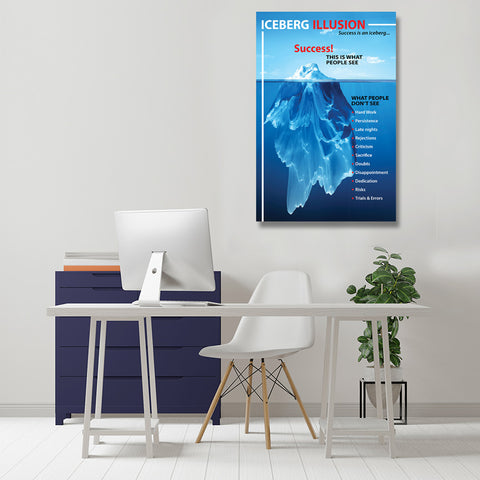 Success Iceberg Illusion (Blue), Poster