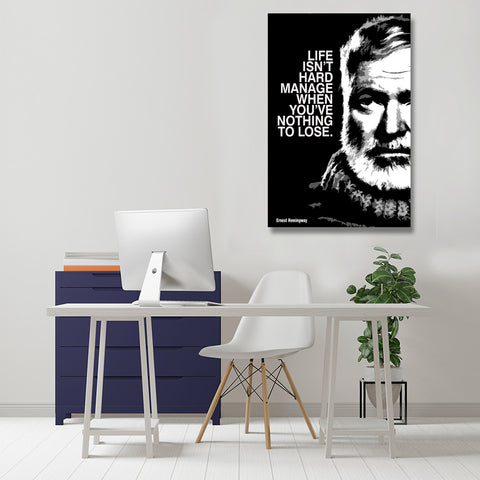 Ernest Hemingway Quote #3, Poster