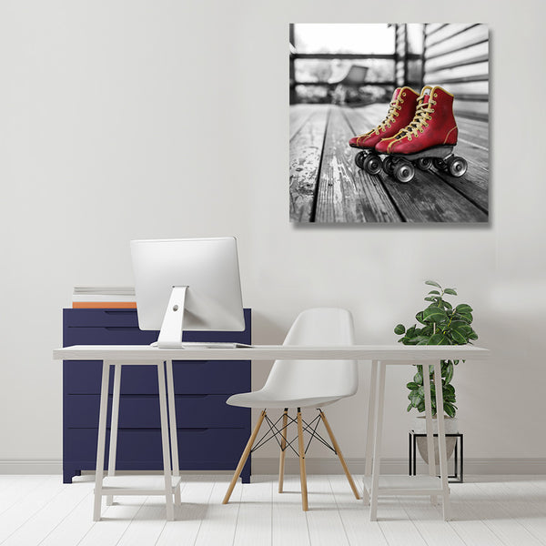 Pair of Roller Skates Boots, Vintage Photo