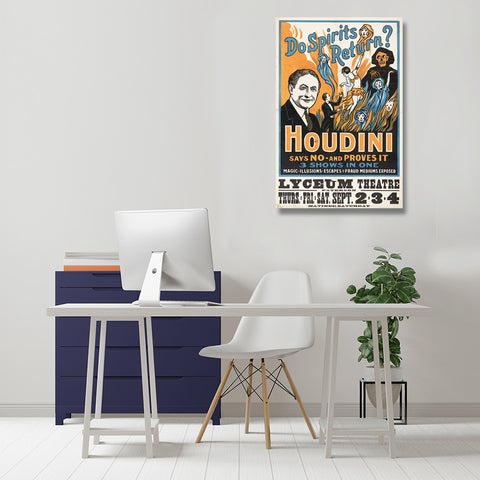 Harry Houdini Advertising Poster