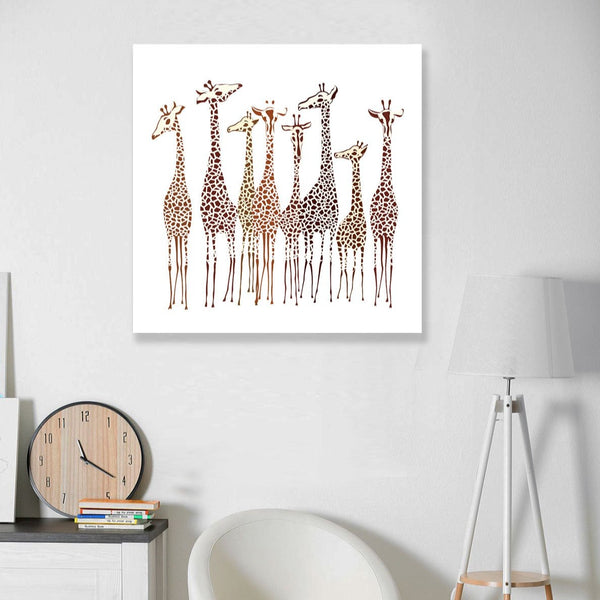 Hand-drawn Giraffes, Digital Art