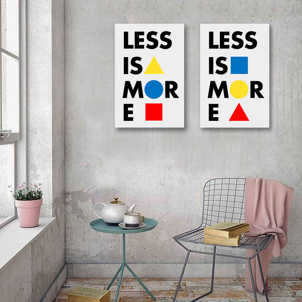 Less Is More, Bauhaus Style Poster