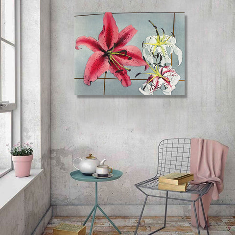 Lily Japanese Flowers, Panting