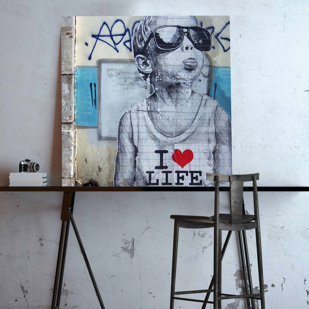 I Love Life (not Banksy), Graffiti Street Art