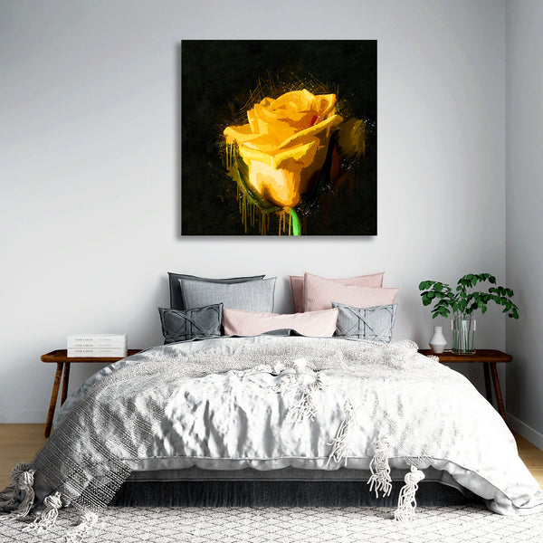 Yellow Rose, Digital Art
