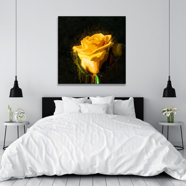 Yellow Rose, Digital Art