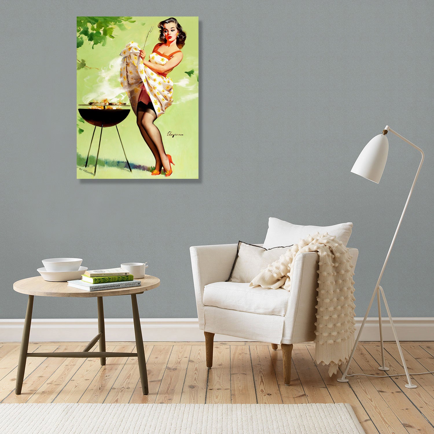 Pin-Up Girl, Girl Grilling Out