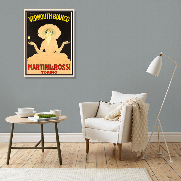 Vermouth Bianco Martini & Rossi Torino, Vintage Advertising Poster