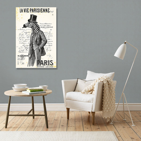 La Vie Parisienne Zebra-Man, Vintage Poster